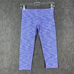 Ivivva By Lululemon Rythmic Tight Girls Size 12 Space Dye Blue Purple EUC